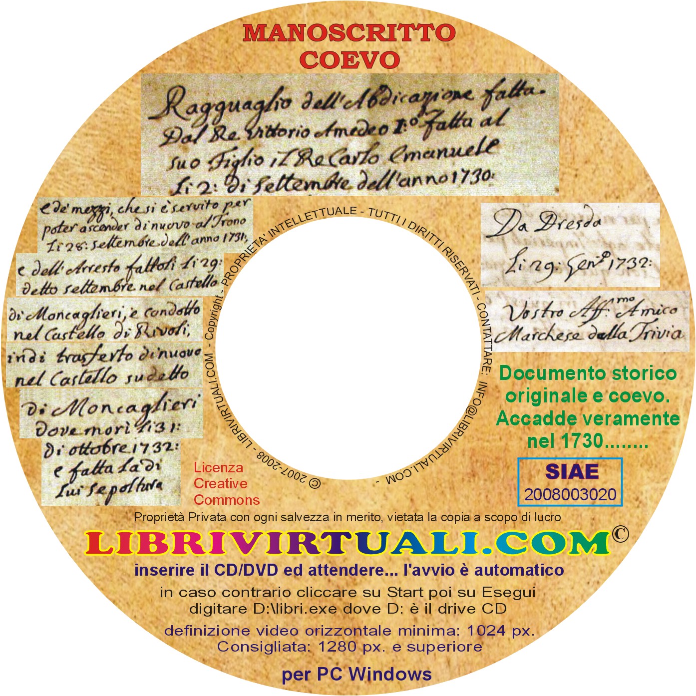 CD
          Documento Vittorio Aamedeo 1